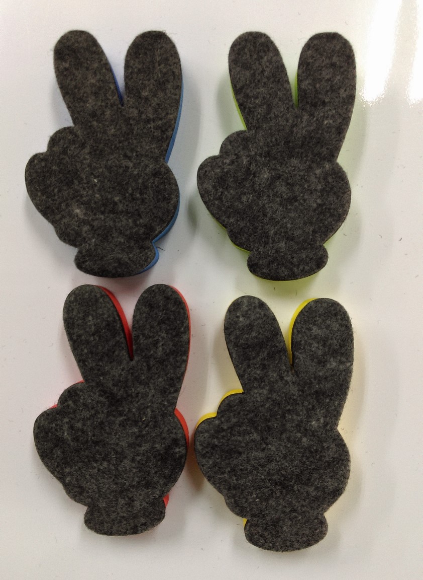 兔子造型磁性板擦