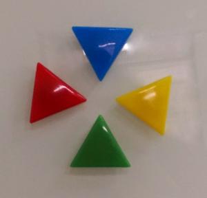 三角形玻璃白板磁铁
